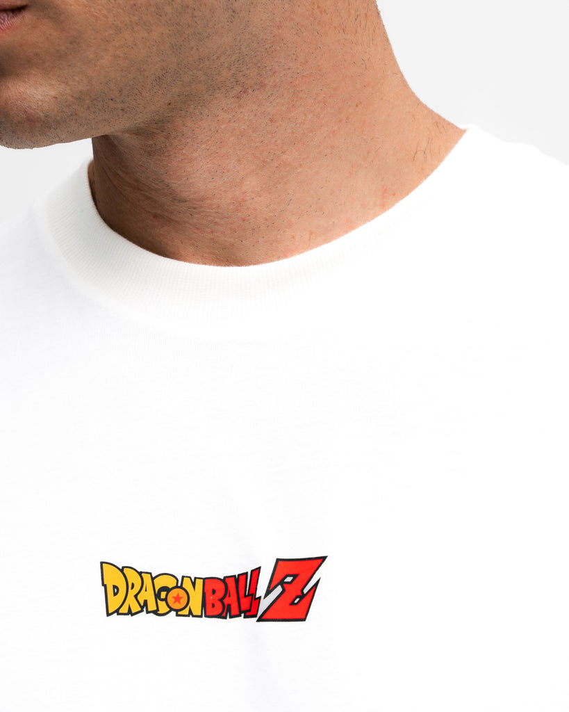 Camiseta Oversized Dragon Ball Z Goku Sayajin Off White