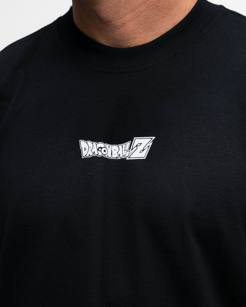 Camiseta Oversized Dragon Ball Z Frieza Vs Goku Preto