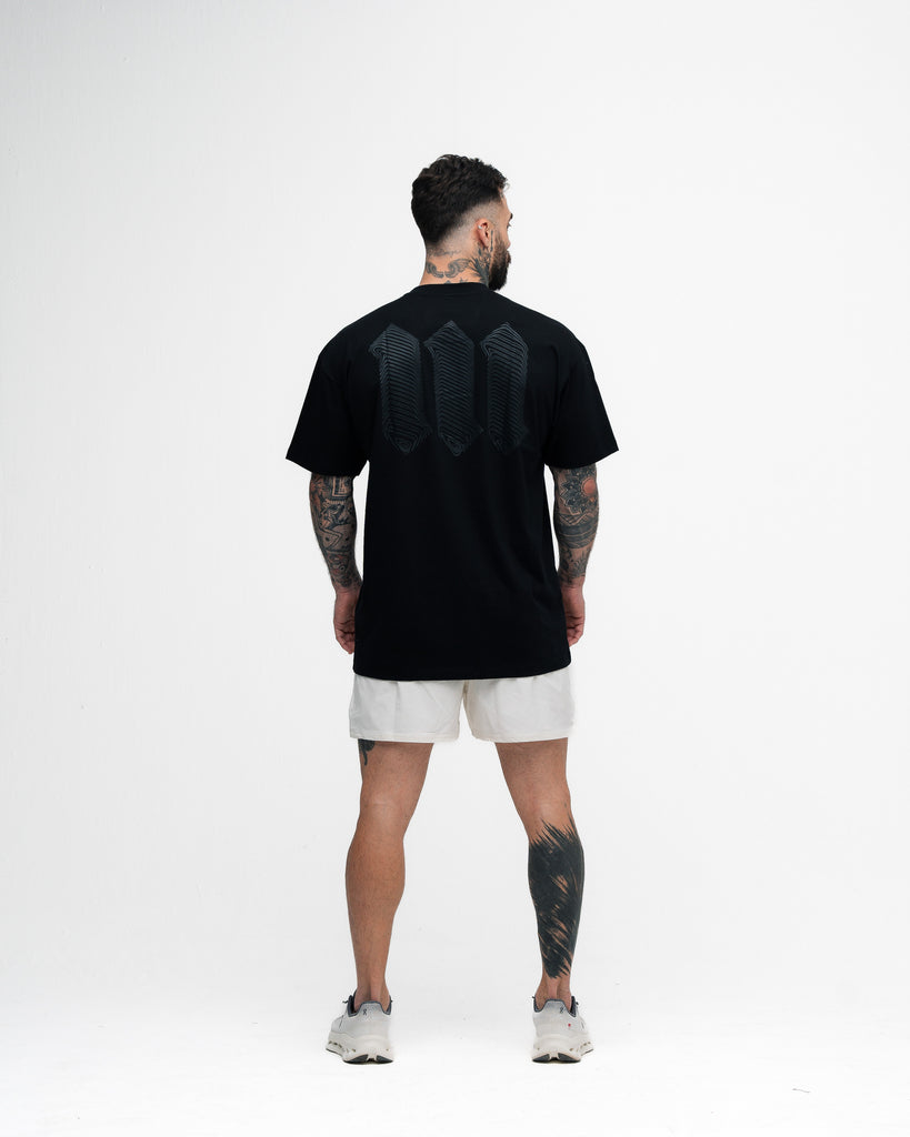 Camiseta Oversized Mith Nation Black Lines Preto