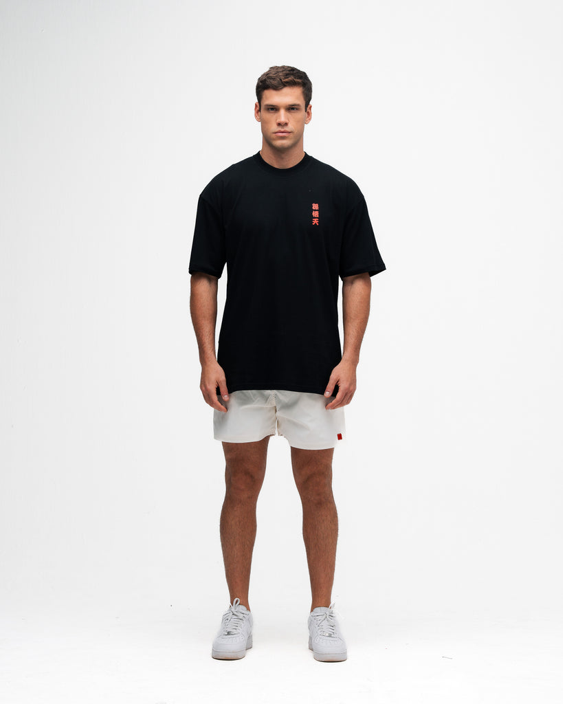 Camiseta Oversized Dragon Ball Z Goten Preto
