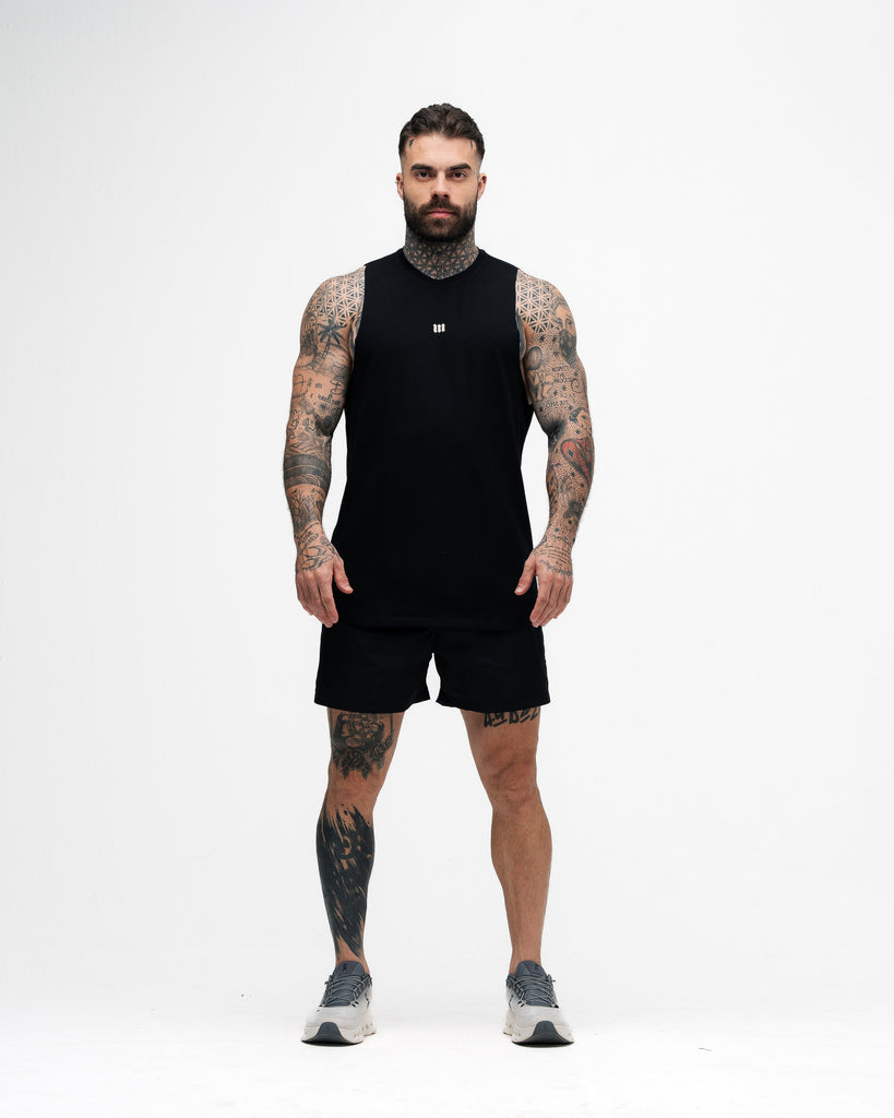 Regata Cut Off Mith Nation Doodle Preto
