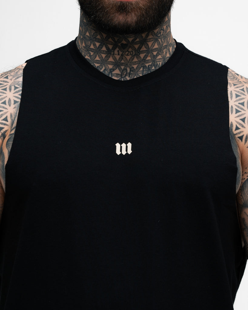 Regata Cut Off Mith Nation Doodle Preto