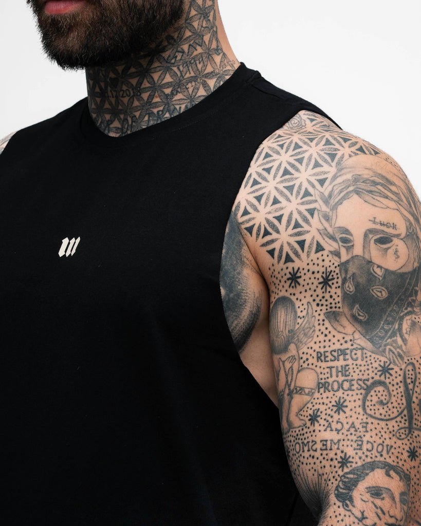 Regata Cut Off Mith Nation Doodle Preto
