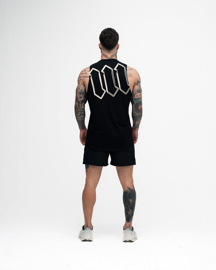 Regata Cut Off Mith Nation Doodle Preto