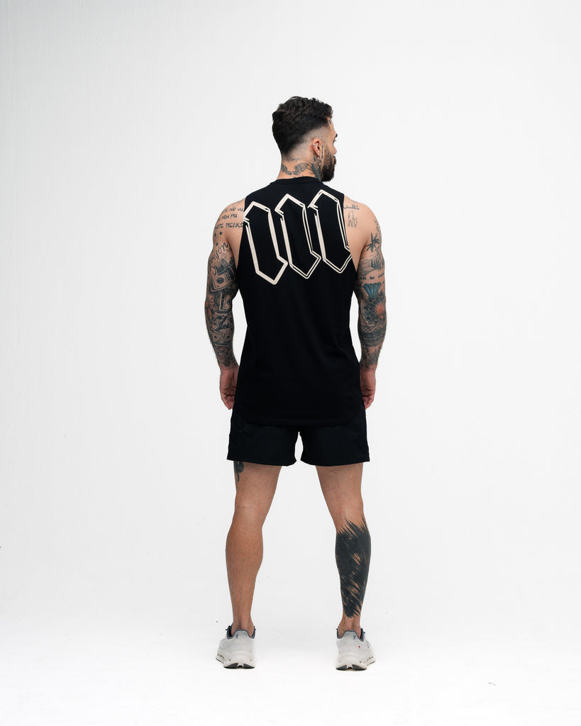 Regata Cut Off Mith Nation Doodle Preto