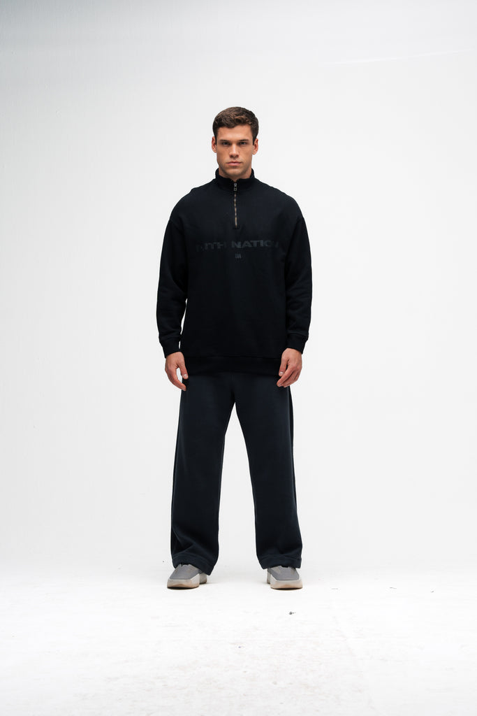 Blusa De Moletom Mith Nation Preto
