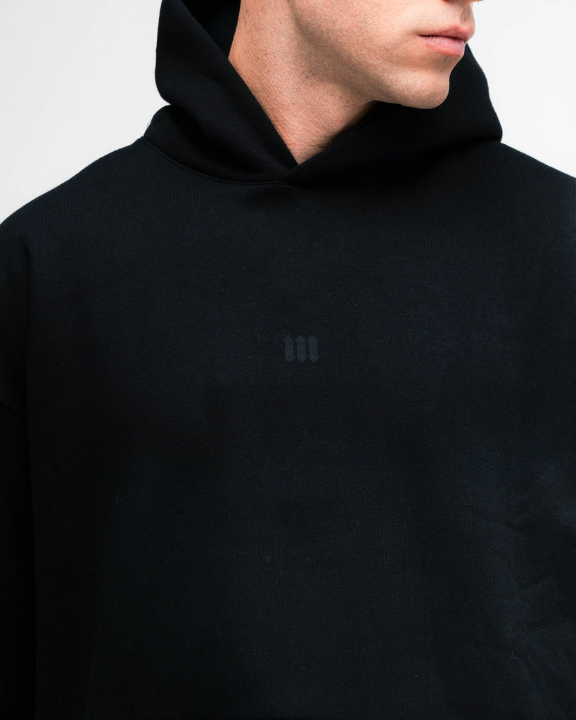 Blusa de Moletom Oversized Capuz Mith Nation Preto