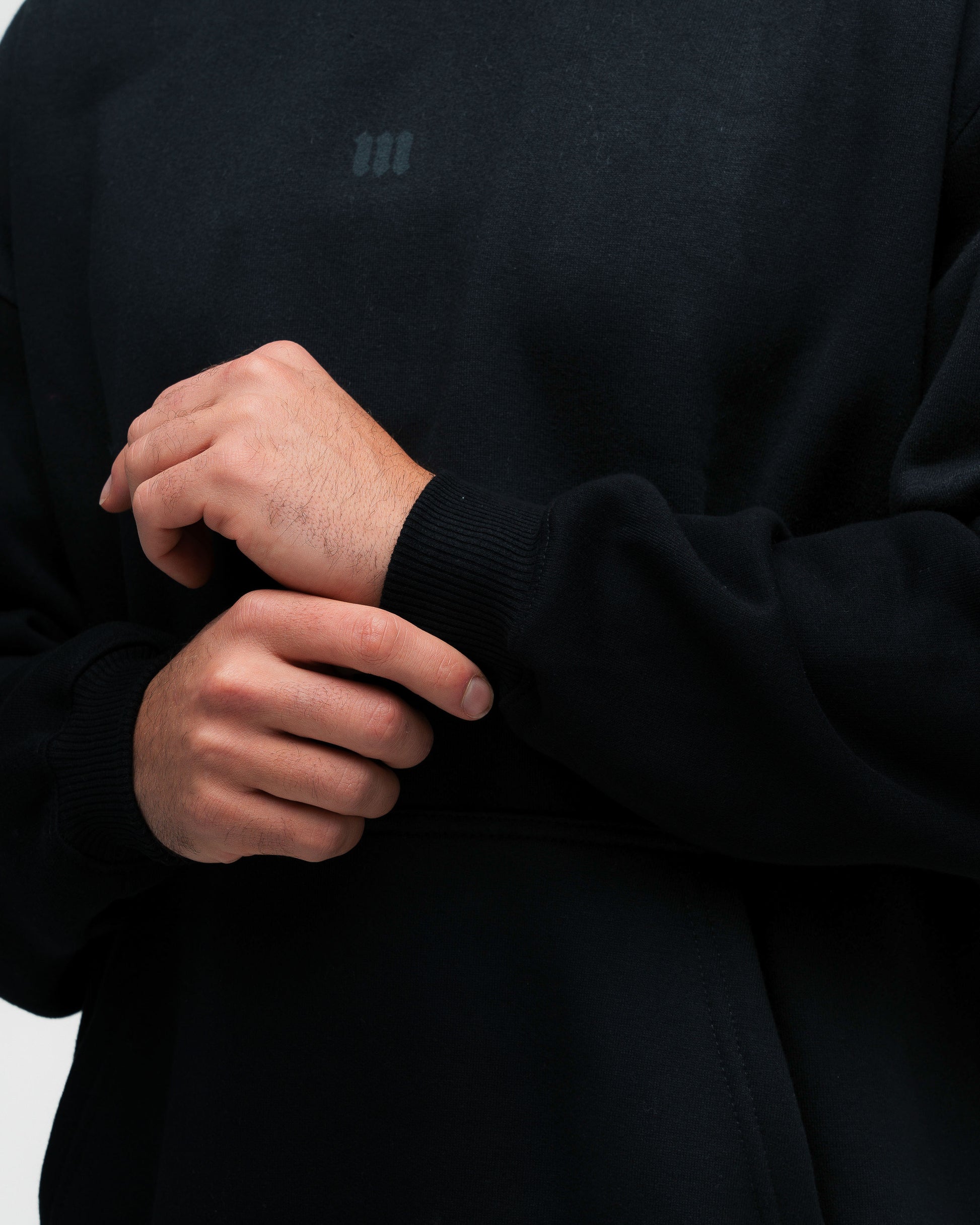 Blusa de Moletom Oversized Capuz Mith Nation Preto
