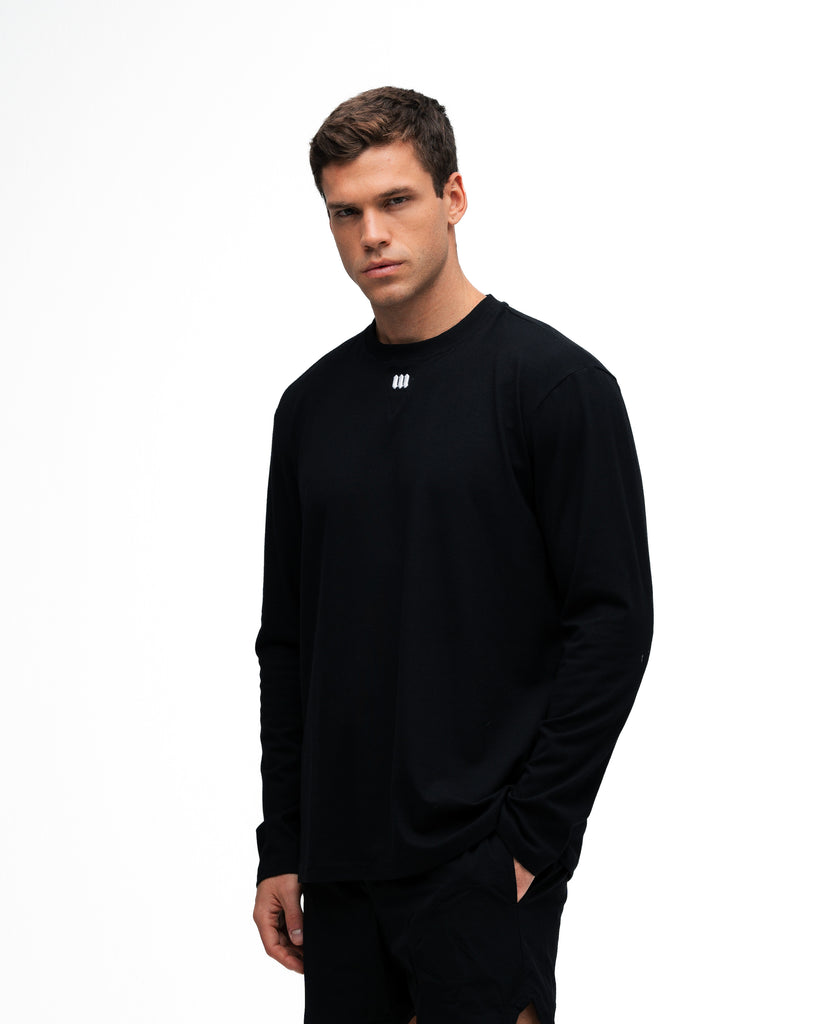 Camiseta Manga Longa Mith Nation Performance Embroidery Preto