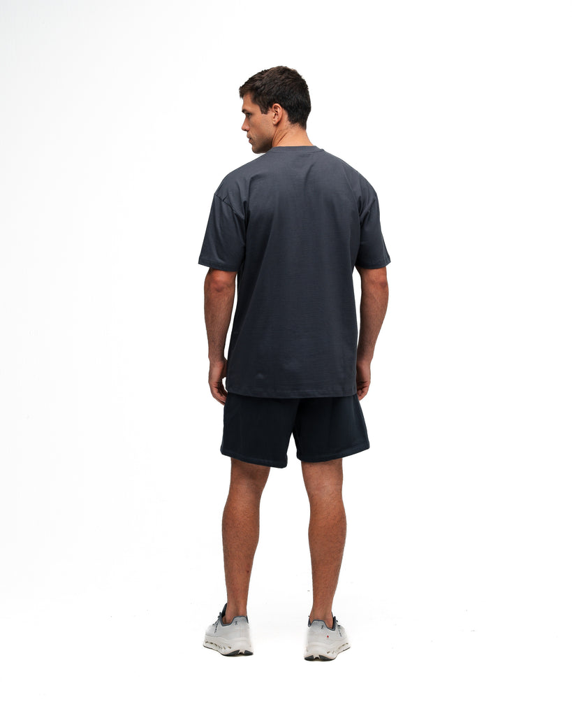 Camiseta Oversized Mith Nation Adornment Chumbo