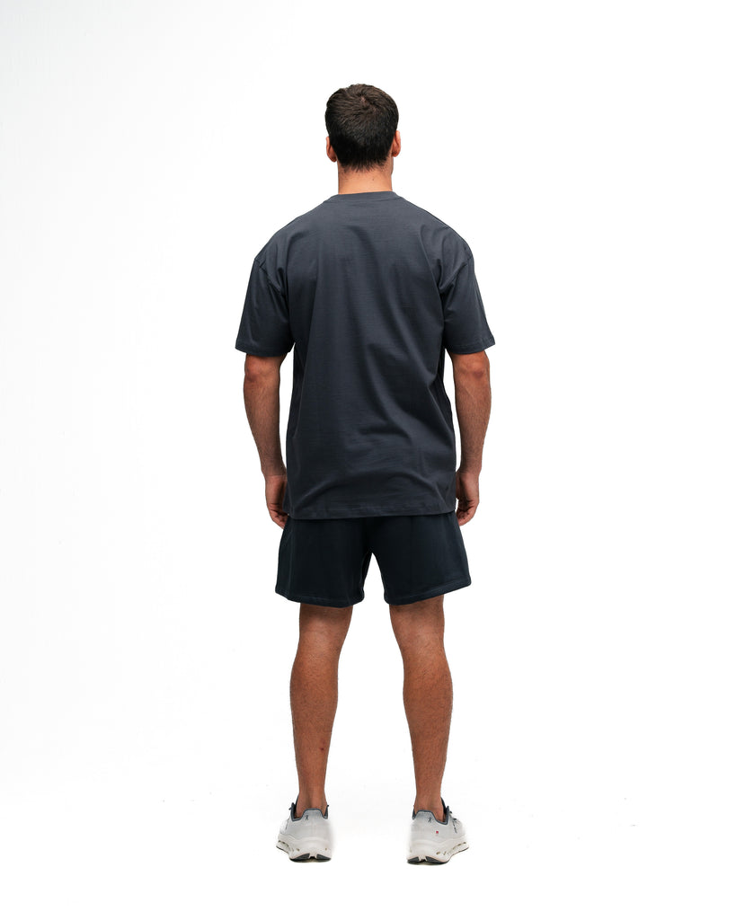 Camiseta Oversized Mith Nation Adornment Chumbo
