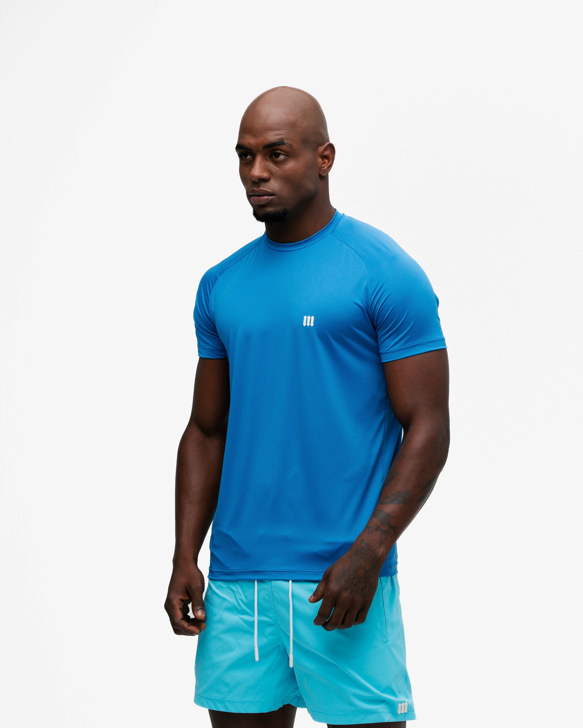 Kit 5 Camisetas Dry Fit Mith Light Blue