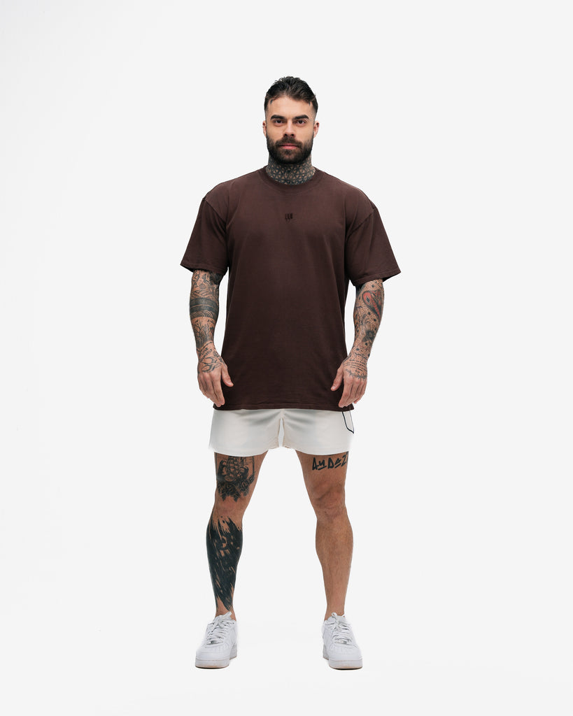 Camiseta Oversized Mith Nation Minimal Marrom