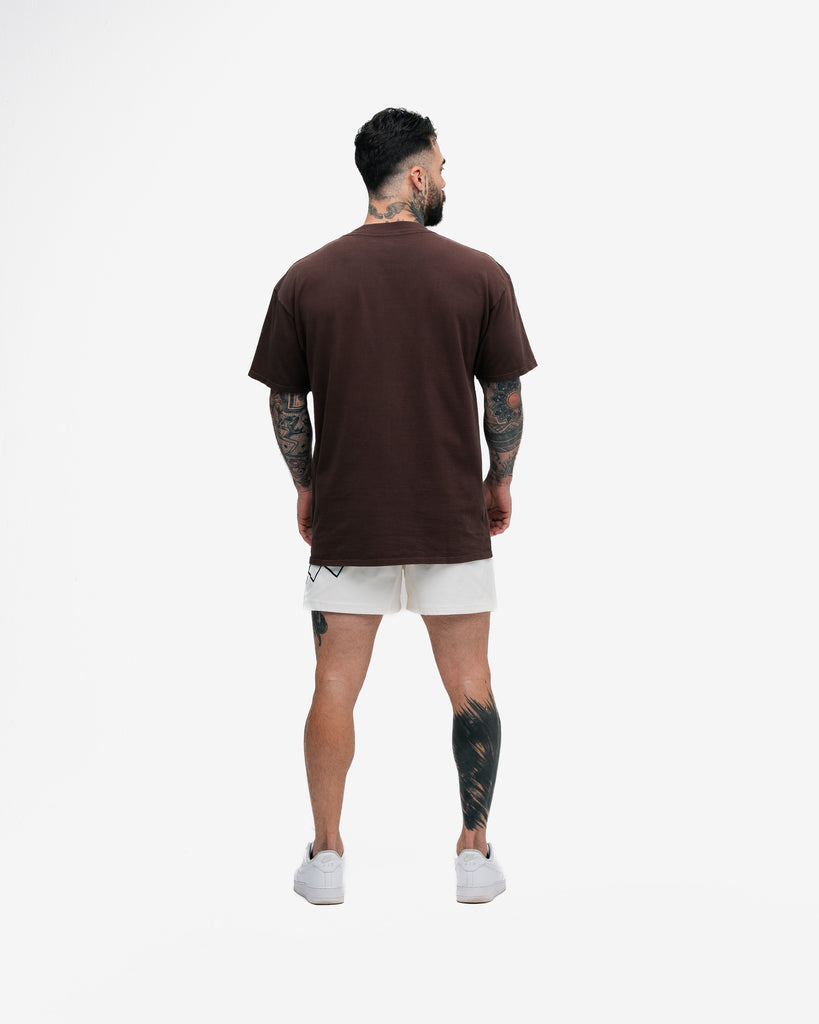 Camiseta Oversized Mith Nation Minimal Marrom