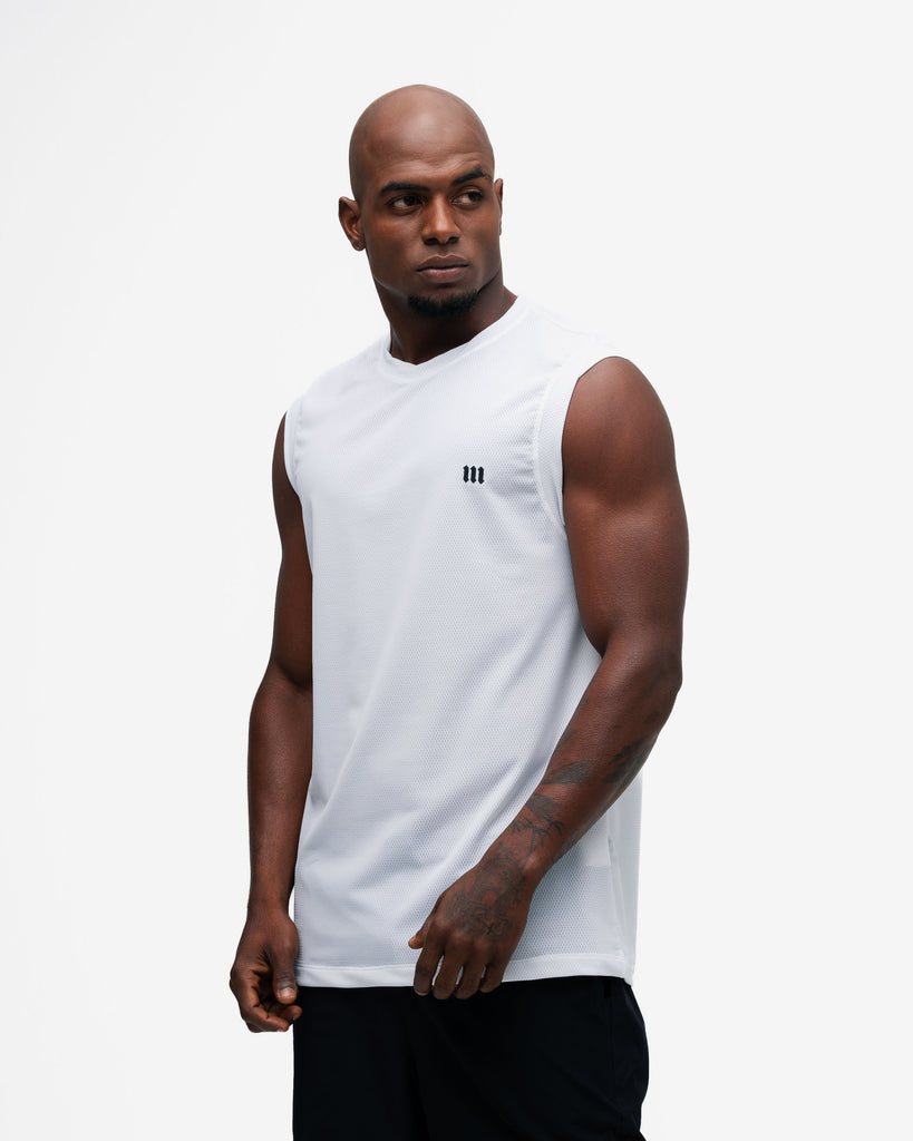Regata Drop Shoulder Slevelles Mith Nation Dri-fit Branco