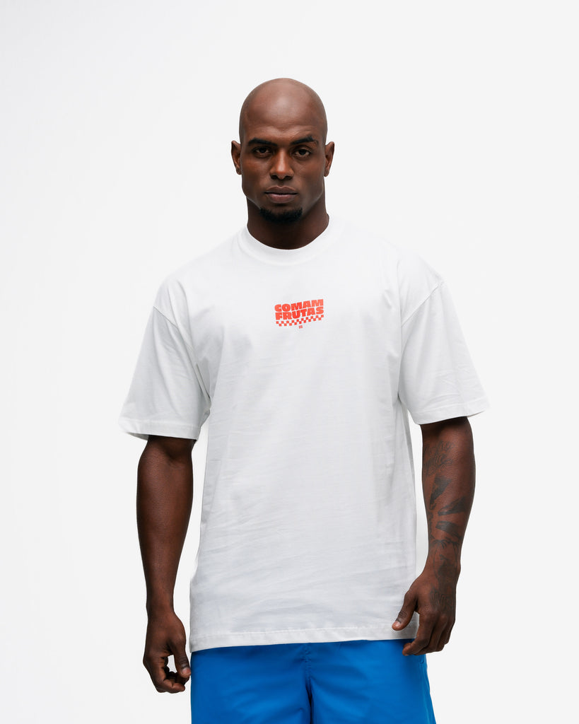 Camiseta Oversized Comam Frutas Reticle Red Burguer Off White