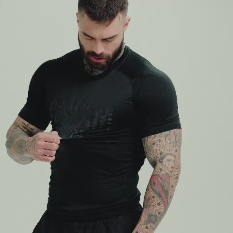 RashGuard Comam Frutas Flames Preto