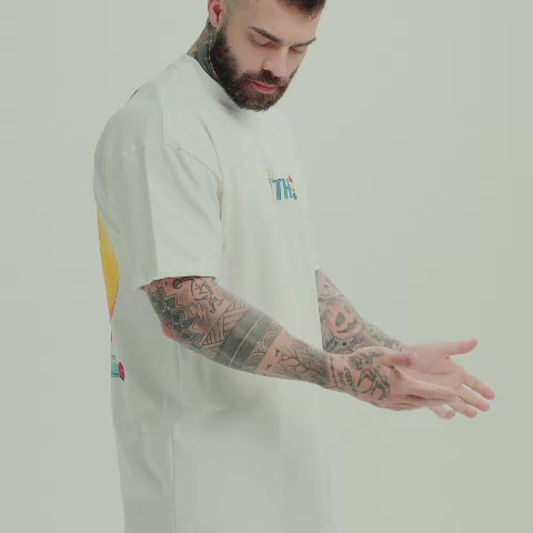 Camiseta Oversized Mith Comam Frutas Kit Off White