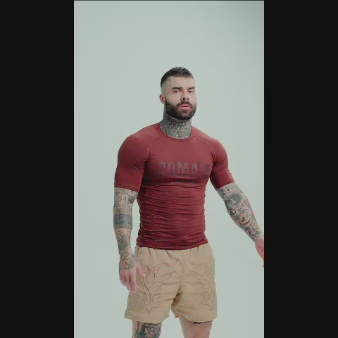 RashGuard Comam Frutas Flames Marrom