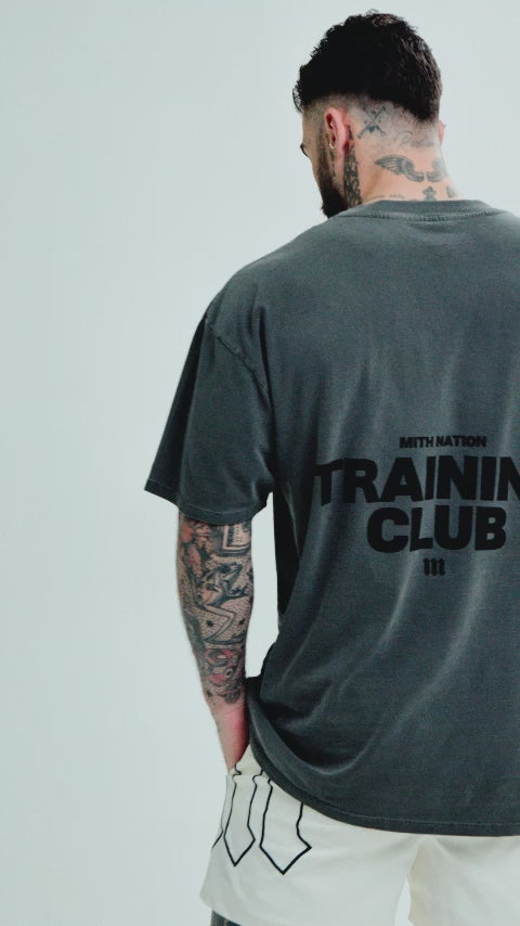 Camiseta Oversized Estonada Mith Nation Chumbo