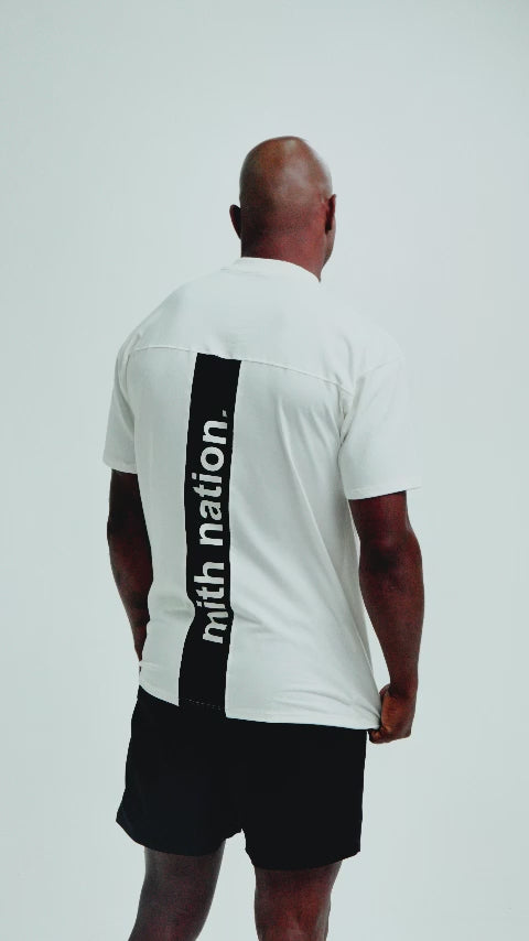 Camiseta Oversized Mith Nation Clipping Off White
